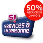 logo service à la personne 50% réduction impôts