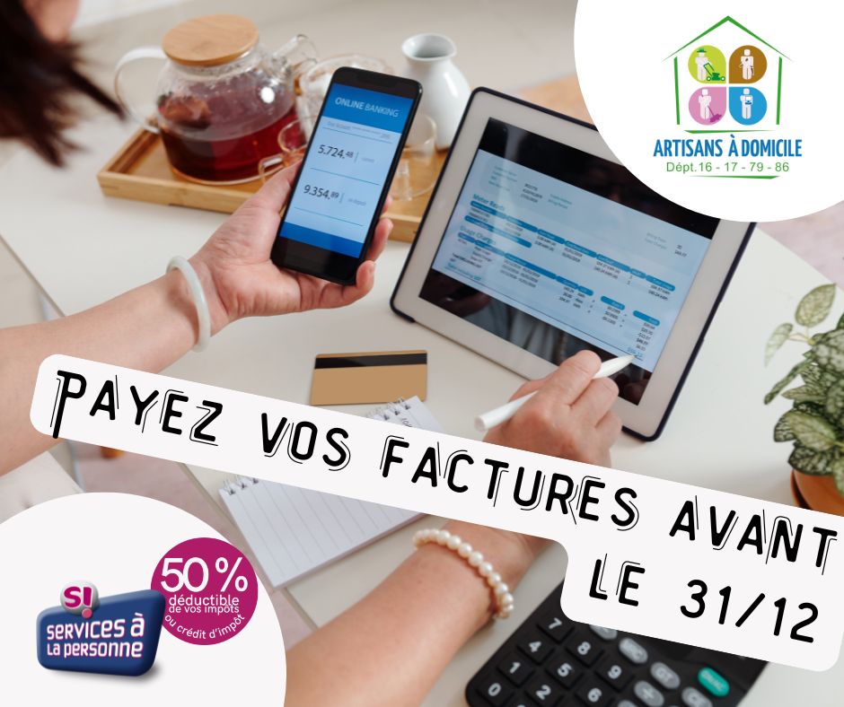 Payez vos factures avant le 31/12